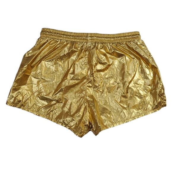 American Apparel Metallic Gold Athletic Shorts - Picture 4 of 4